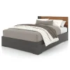 Double Bed - Slate Walnut
