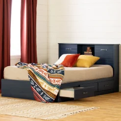 Double Bed and Headboard Set - Ulysses Blueberry