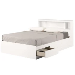 Double Bed and Headboard Set - Fusion Pure White