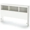 Double Bookcase Headboard Spark - Pure White