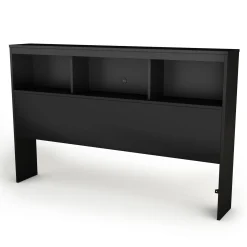 Double Bookcase Headboard Spark - Pure Black