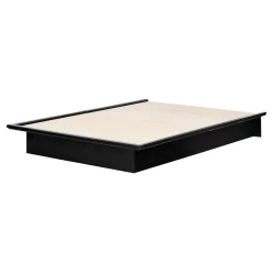 Double Platform Bed - Step One Black
