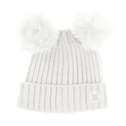 Double Pompom Newborn Beanie