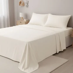Double Sheet Set - Coconut Milk