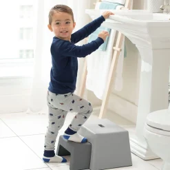 Double-Up Step Stool - Grey