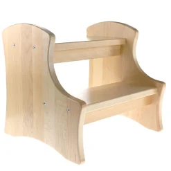 Double-up Step Wood Stool - Natural
