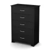 5-Drawer Chest - Fusion Pure Black