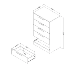 5-Drawer Chest - Step One Essential Winter Oak