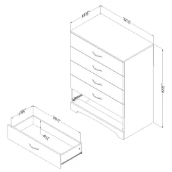 5-Drawer Chest - Step One Weathered Oak