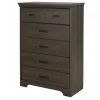 5-Drawer Chest - Versa Gray Maple