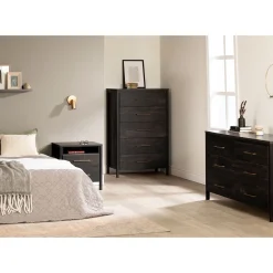 6-Drawer Double Dresser - Gravity Rubbed Black