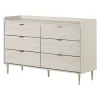 6-Drawer Double Dresser - Hype Winter Oak