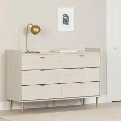 6-Drawer Double Dresser - Hype Winter Oak