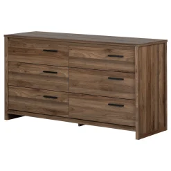 6-Drawer Double Dresser - Tao Natural Walnut
