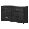 6-Drawer Double Dresser - Tassio Gray Oak