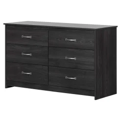 6-Drawer Double Dresser - Tassio Gray Oak