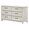 6-Drawer Double Dresser - Ulysses Winter Oak