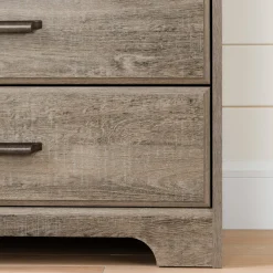 8-Drawer Double Dresser - Versa Weathered Oak