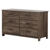 6-Drawer Double Dresser Ulysses - Fall Oak