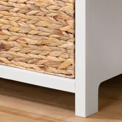 3-Drawer Dresser with Baskets - Balka Pure White