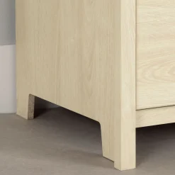 3-Drawer Dresser with Baskets - Cotton Candy Bleached Oak