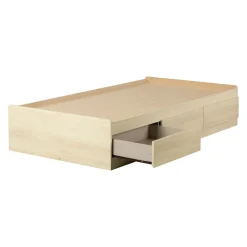 3-Drawer Mates Bed - August Bleached Oak