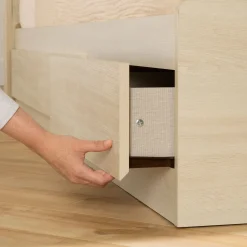 3-Drawer Mates Bed - August Bleached Oak