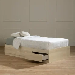 3-Drawer Mates Bed - Noah Bleached Oak