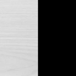 1-Drawer Nightstand - Arlen White Pine and Black Matte