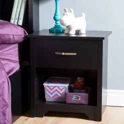 1-Drawer Nightstand - Fusion Pure Black