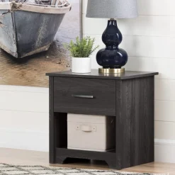1-Drawer Nightstand - Fusion Gray Oak