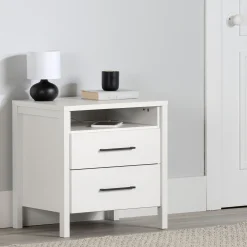 2-Drawer Nightstand - Gravity Pure White