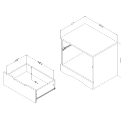 1-Drawer Nightstand - Holland Weathered Oak