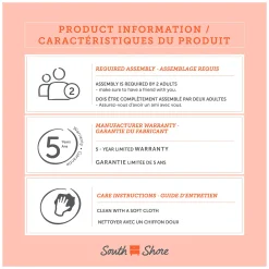 2-Drawer Nightstand - Hype Winter Oak