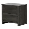 2-Drawer Nightstand - Tao Gray Oak