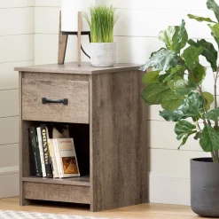 1-Drawer Nightstand - Tassio Weathered Oak