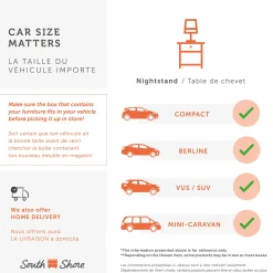 1-Drawer Nightstand - Tassio Weathered Oak