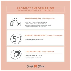 1-Drawer Nightstand - Tassio Gray Oak