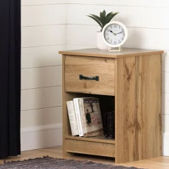 1-Drawer Nightstand - Tassio Nordik Oak