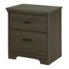 2-Drawer Nightstand - Versa Gray Maple