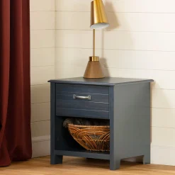 1-Drawer Nightstand Ulysses - Blueberry