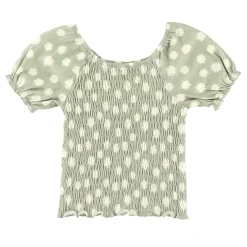Dreamer Printed Sage Top 7-14y