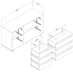 Dresser - Noah Bleached Oak
