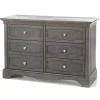 Dresser 6-Drawers Ragusa Vintage White