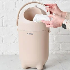 Dropy Diaper Pail - White Grey