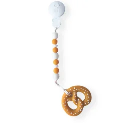 Duo Silicone Teething Toy - Pretzel Dijon