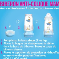 Easy Start Anti-Colic Baby 9oz Bottle Set of 2 - Blue