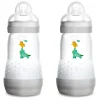 Easy Start Anti-Colic Baby 9oz Bottle (2) - Grey/Ivory