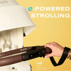 eGazelle S Electronic Assist Stroller - Black / Almond