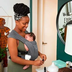 Embrace Mesh Newborn Carrier - Washed Black